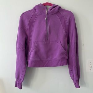 Purple Lululemon Scuba Oversized Half-Zip Hoodie Size: XS/S